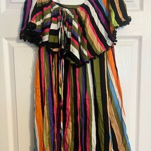 Uncle Frank Multicolor Striped Midi Dress
